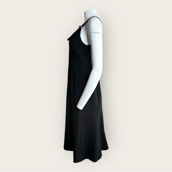 NWT | A.L.C. | Sander Buckle Strap Midi Dress | Black | Size 12 - Picture 6 of 16
